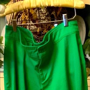 Paints Capris Honey Green Size 12 Like New
